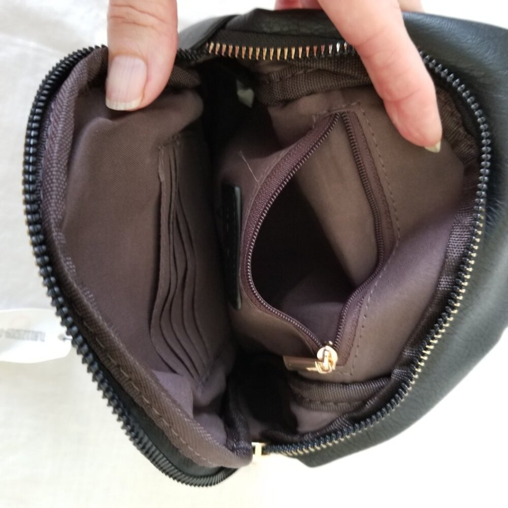 NWT! Telena Soft Faux Leather Shoulder/Crossbody Bag w/Anti-Theft & Adjust Strap - Picture 9 of 14